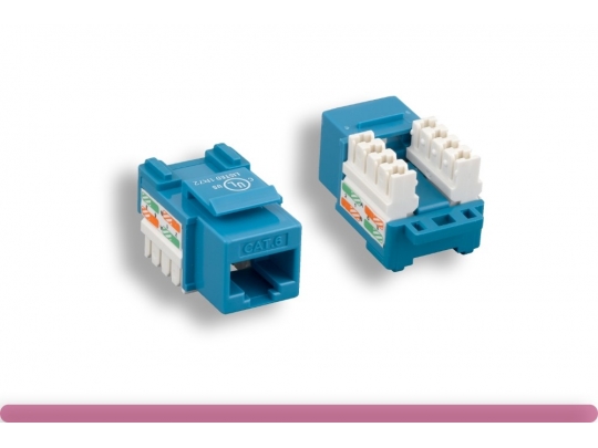 Keystone Jack,US,8P8C C6 BL Keystone Jack,US,8P8C C6 BL